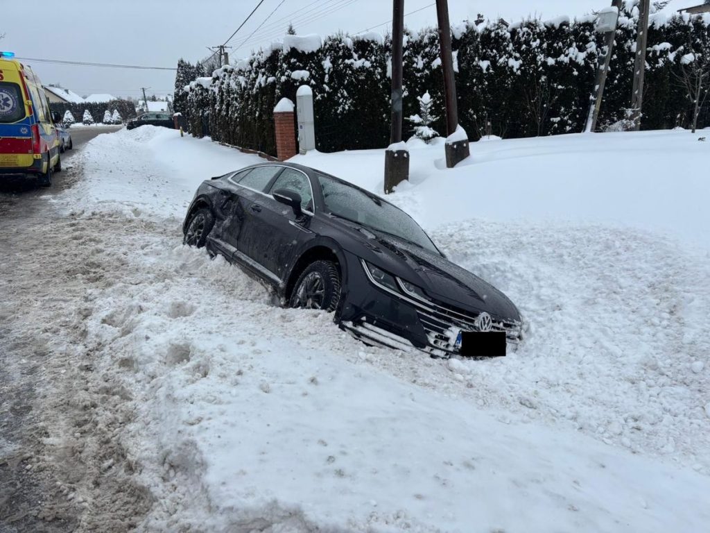 Wypadek w Zgłobniu, zima