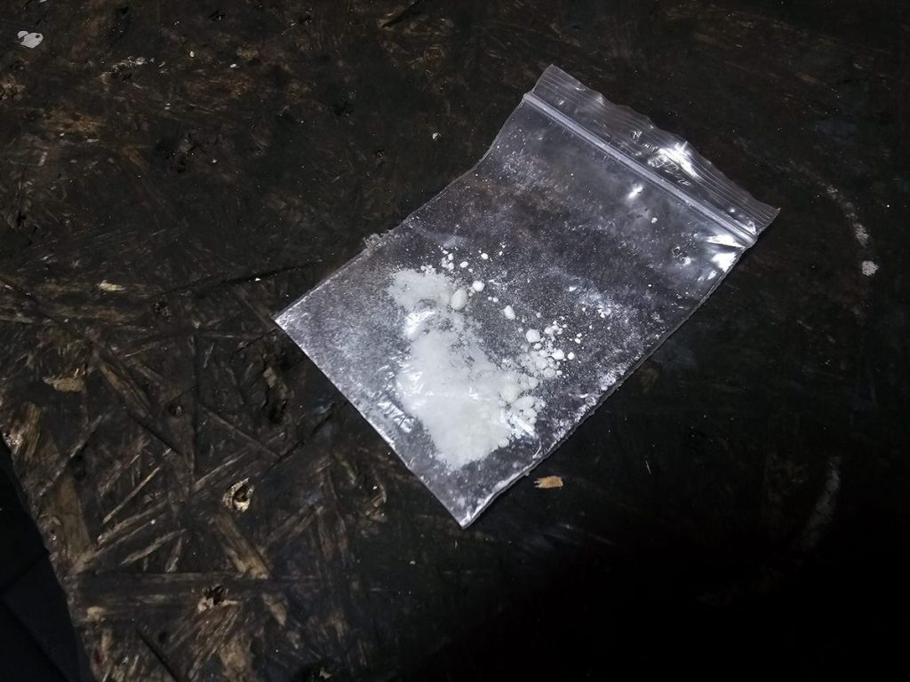 Narkotyki w foliowym woreczku