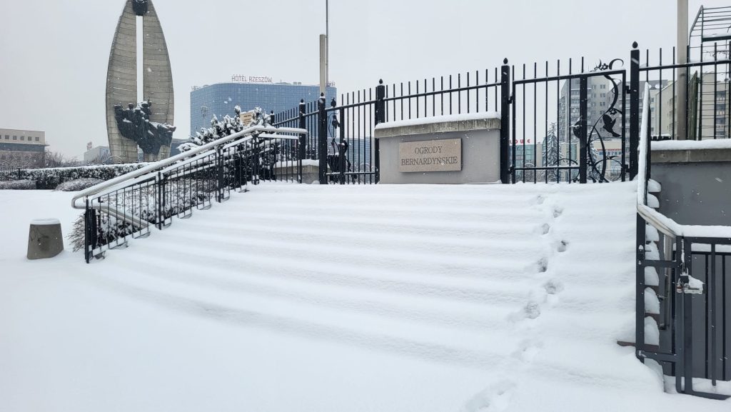 Zima w Ogrodach Bernardyńskich