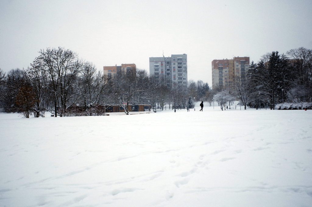 Zima na Bulwarach w Rzeszowie
