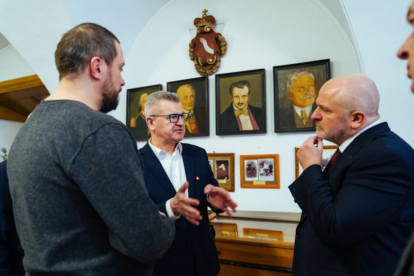 Radny Krzysztof Kłak i poseł Paweł Kowal