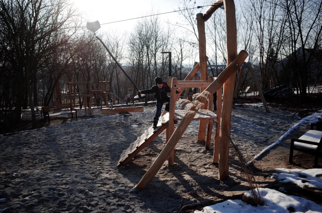 Park kieszonkowy na osiedlu Pobitno