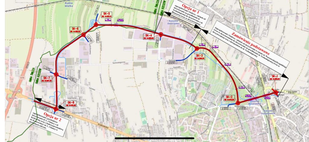 mapka obwodnicy północnej