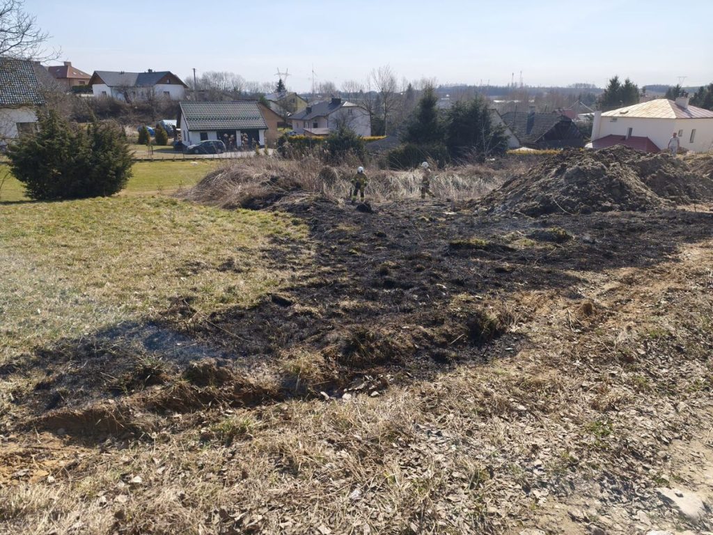 Wypalanie traw w gminie Boguchwała