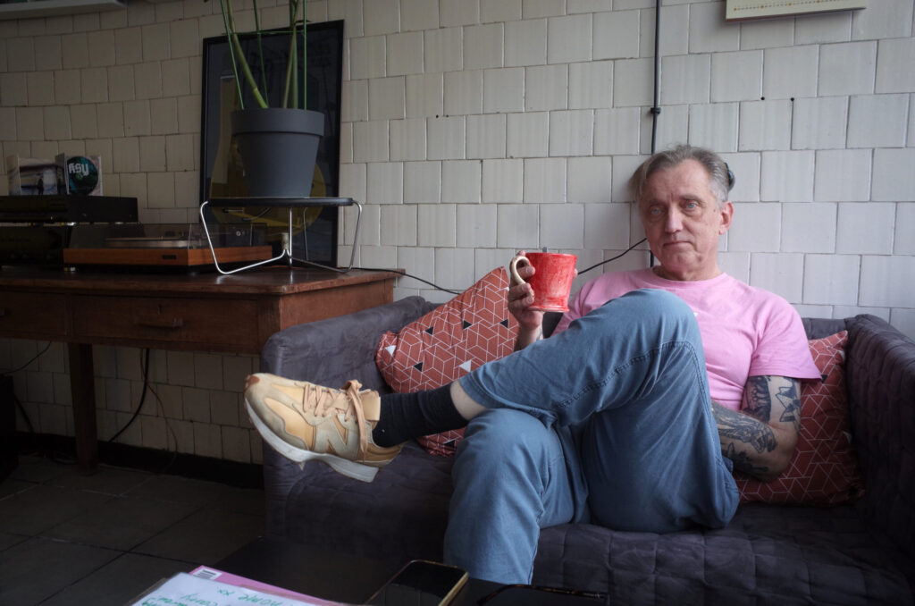 Arek Marczyński w sklepie Anteny Krzyku