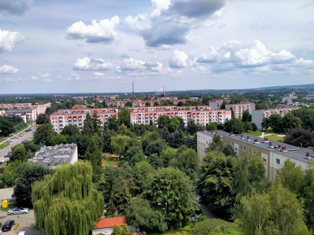 widok na osiedle Baranówka