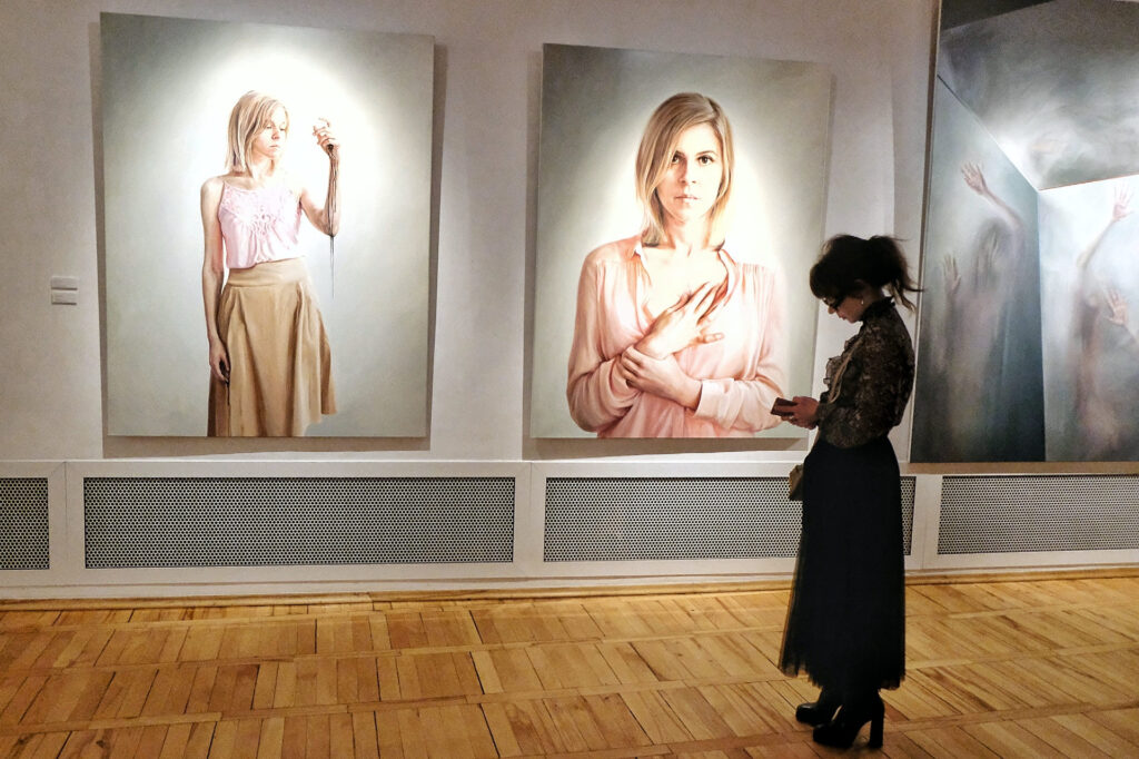 Agata Wolniewicz „Tryptyk: Zanurzenie I” i „Tryptyk: Zanurzenie II”.