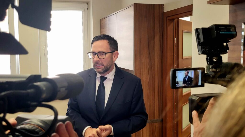 Europoseł Daniel Obajtek na otwarciu swojego biura w Rzeszowie