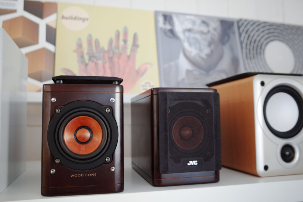 Głośniki JVC wood