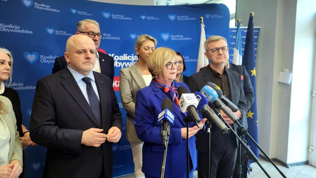 konferencja prasowa nowego zarządu KO