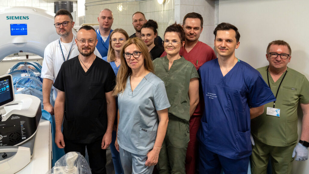 Justyna Filipowska i lekarze z USK