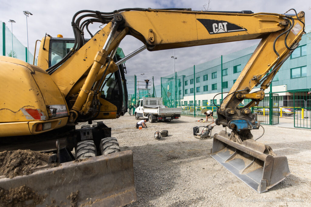 Budowa przy VIII LO w Rzeszowie