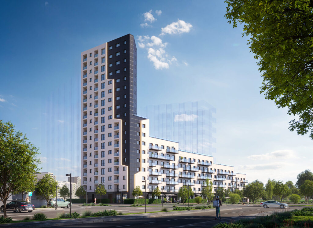 projekt wieżowca przy ul. Hetmańskiej w Rzeszowie