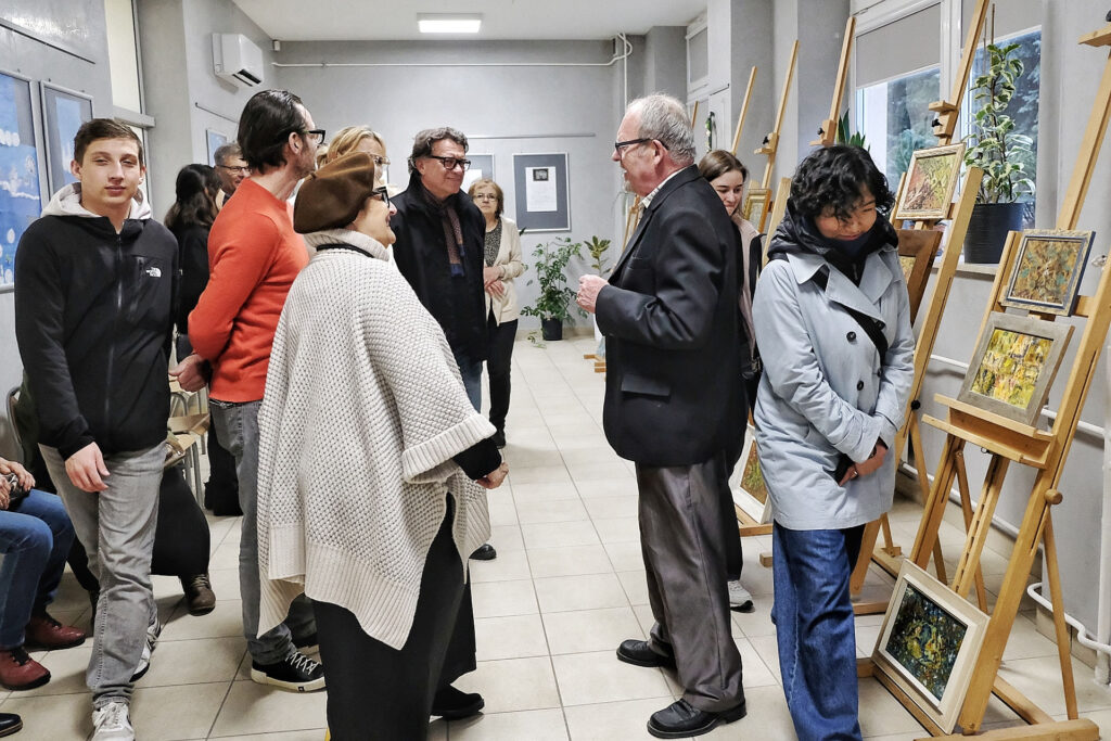 Włodzimierz Piętal na wernisażu w RDK