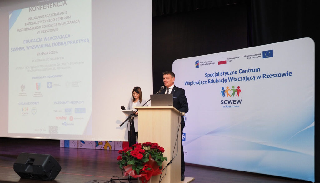 Konferencja inaugurująca otwarcie Specjalistycznego Centrum Wspierającego Edukację Włączającą. | Fot. P. Woliński