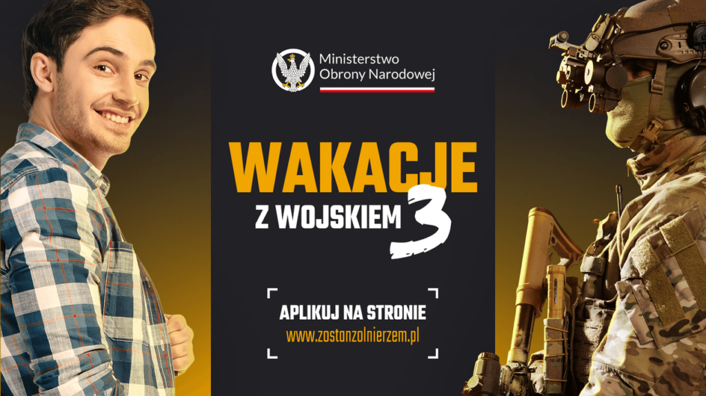 plakat Wakacje z wojskiem
