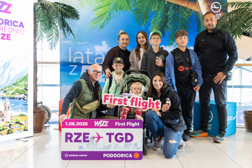 Wizzair inauguruje loty z Jasionki do Podgoricy