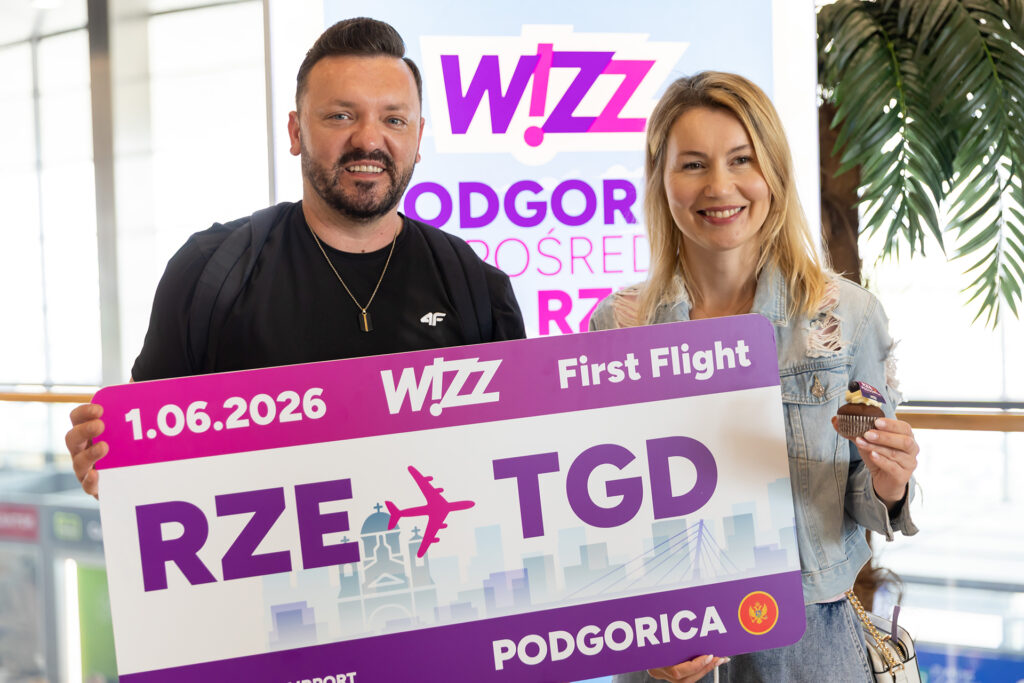 Wizzair inauguruje loty z Jasionki do Podgoricy