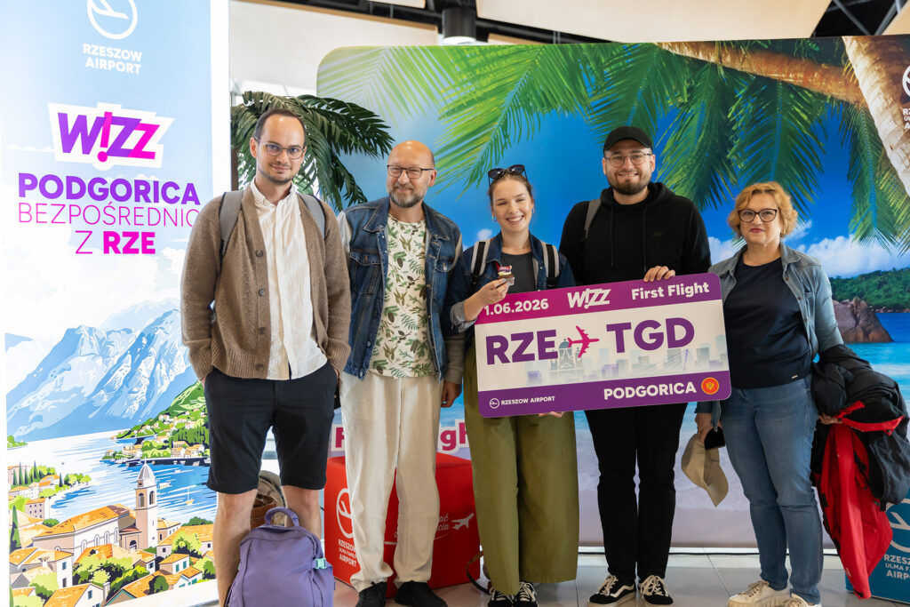 Wizzair inauguruje loty z Jasionki do Podgoricy