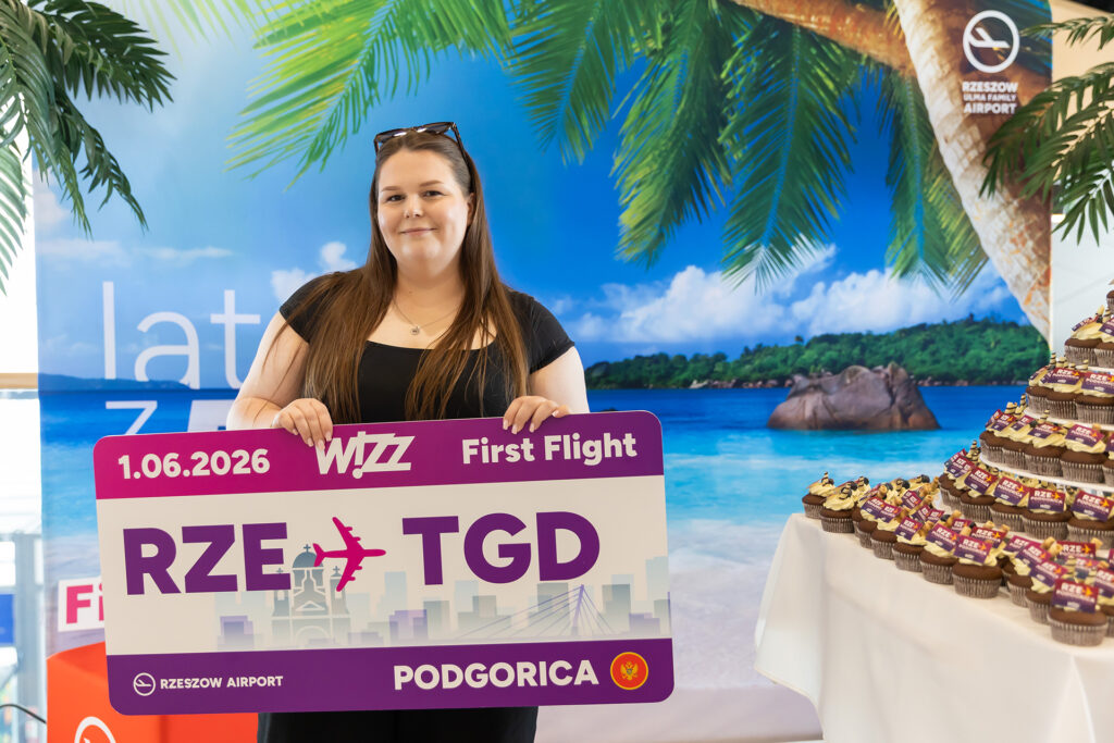 Wizzair inauguruje loty z Jasionki do Podgoricy