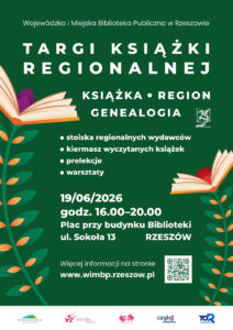Targi Książki Regionalnej w Rzeszowie odbędą się 19 czerwca.