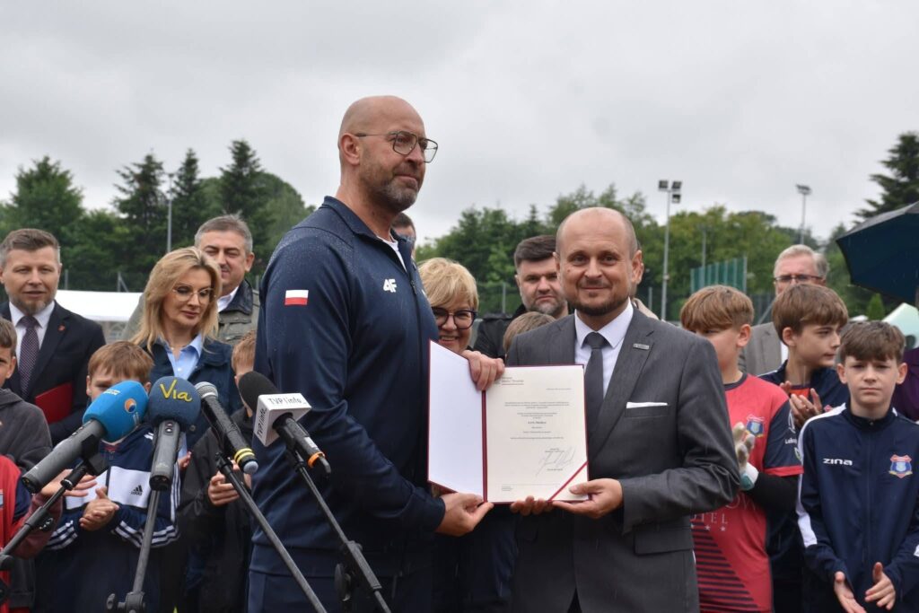 wójt Trzebowniska i minister sportu