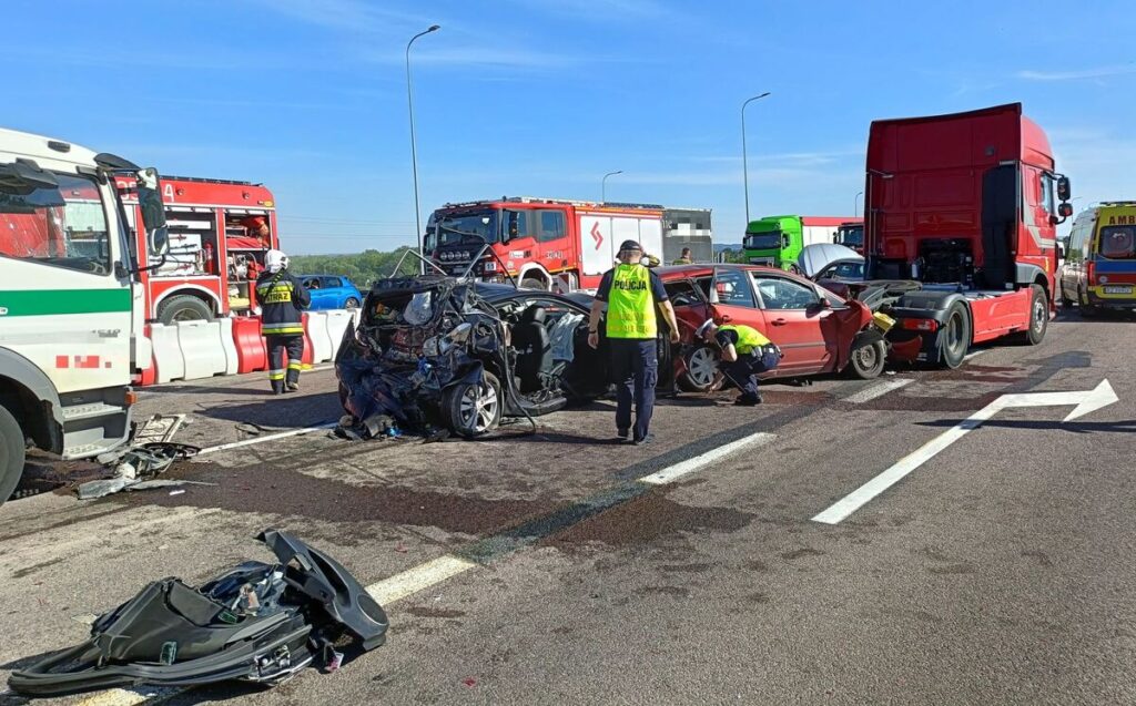 Wypadek na s19 Jasionka