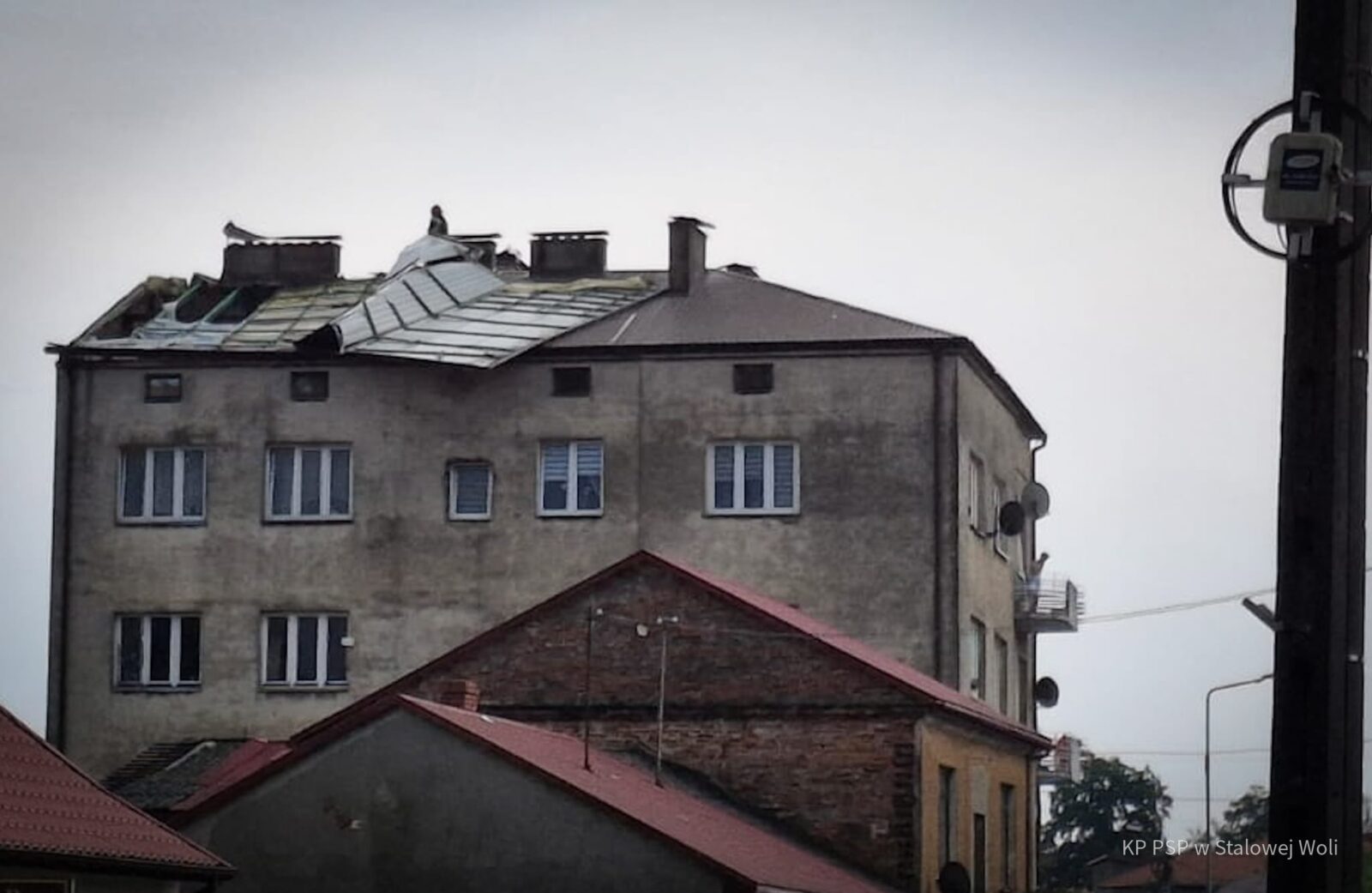 Zerwany dach na Podkarpaciu