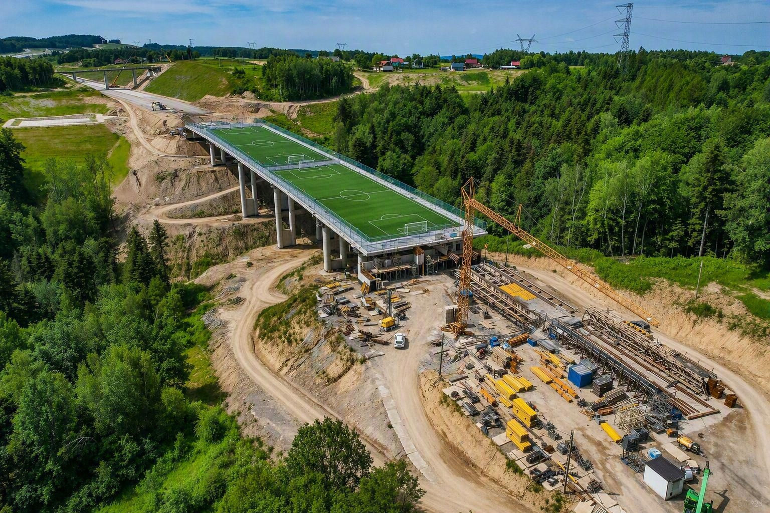 Potężna estakada na S19