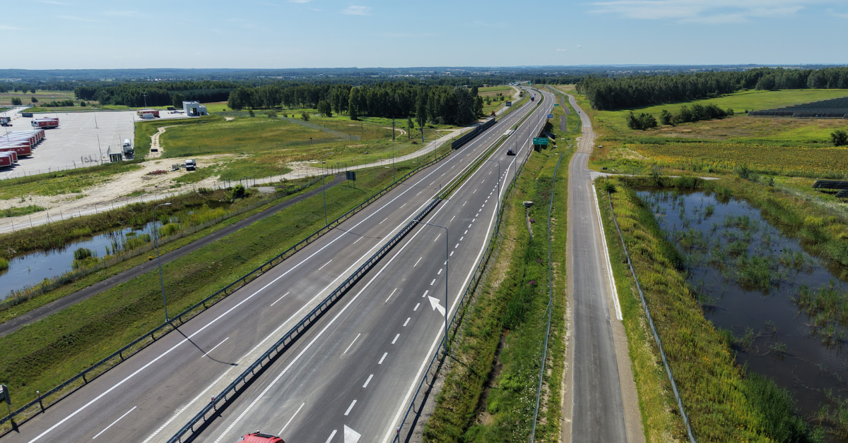 S19 między węzłami Sokołów Małopolski Północ i Sokołów Małopolski.