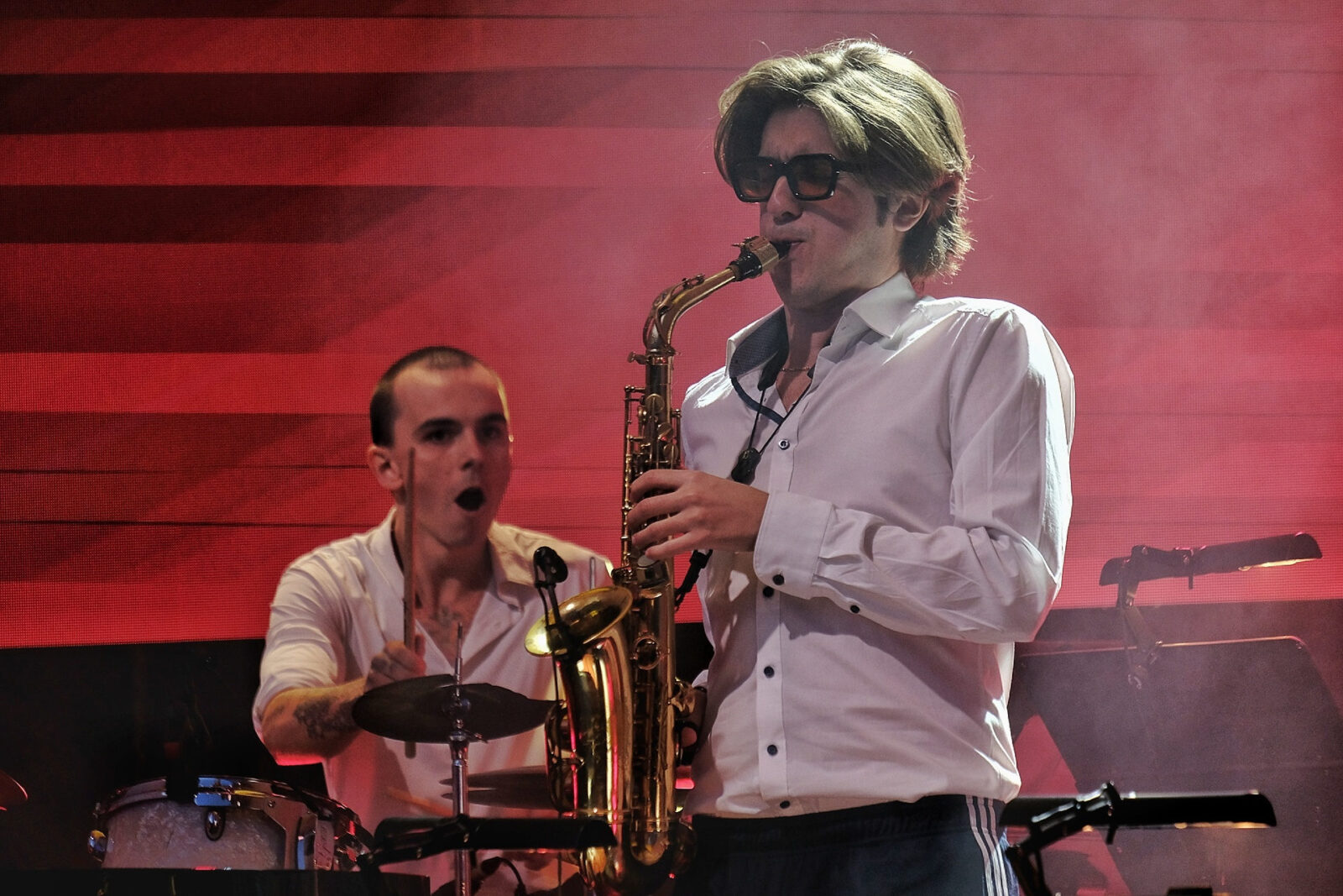 Marcin Masecki z zespołem