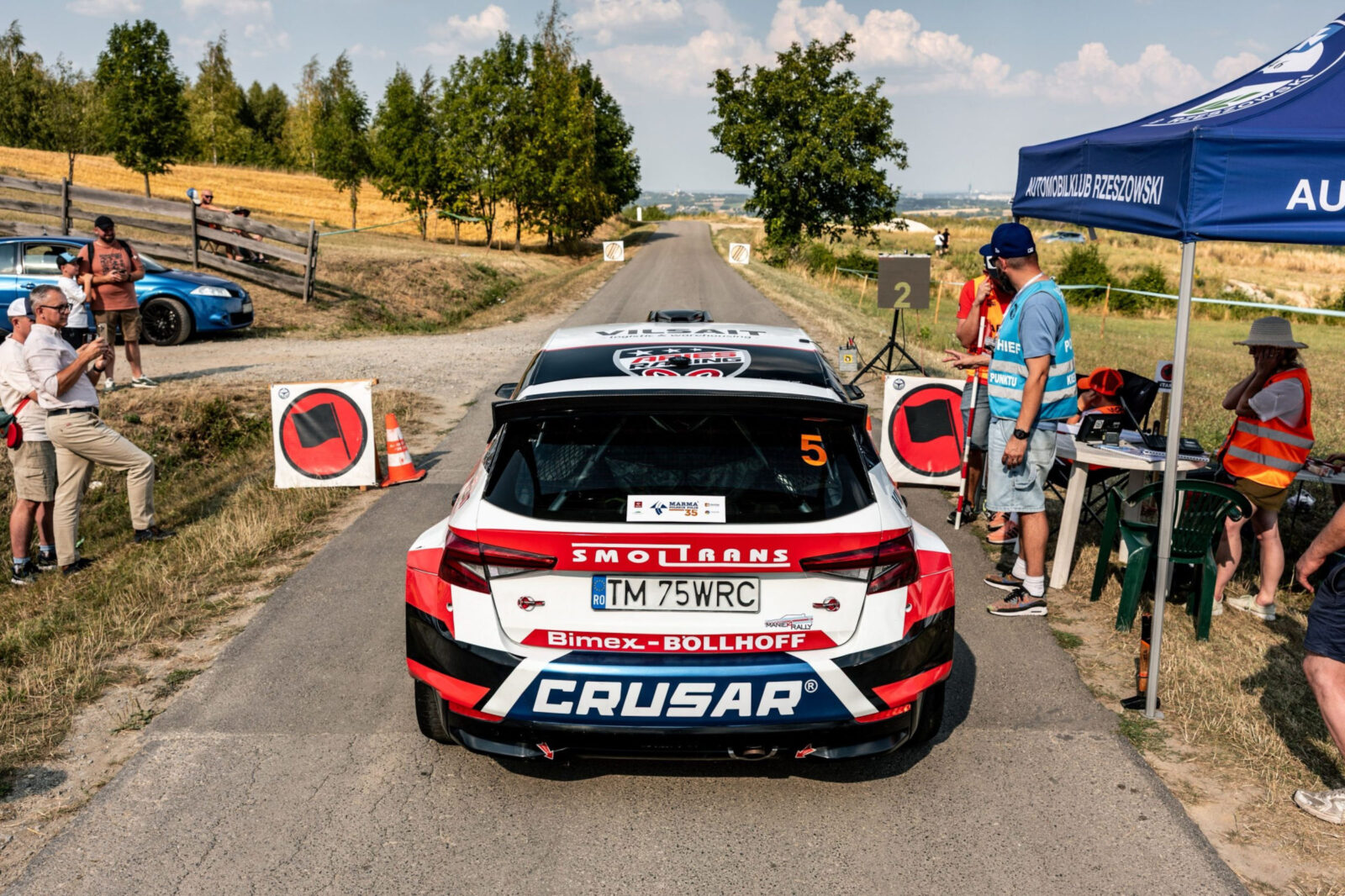 Grzyb/Binięda (Skoda Fabia RS Rally2) – Marma 35. Rajd Rzeszowski. | Fot. Kaja Wróblewska