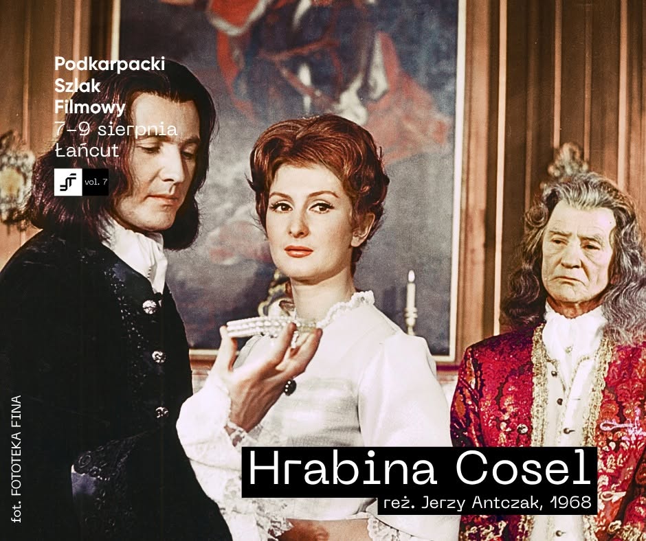 Plakat promujący projekcję Hrabiny Coster