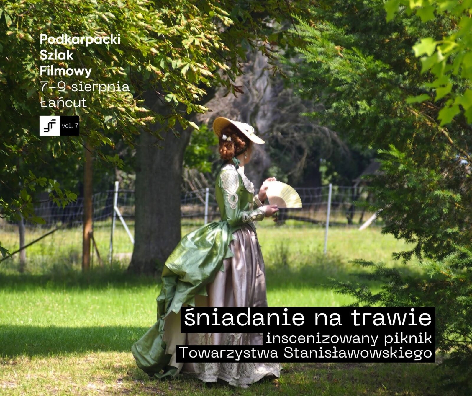 Plakat promujący inscenizację śniadania