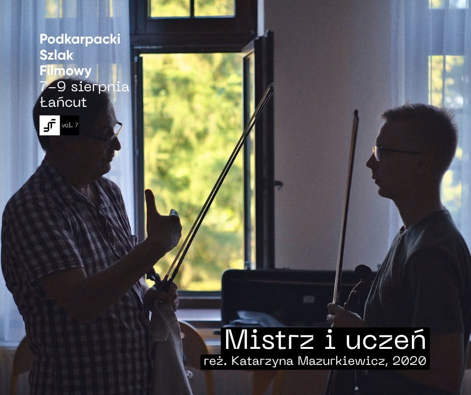 Plakat promujący pokaz Mistrz i Uczeń