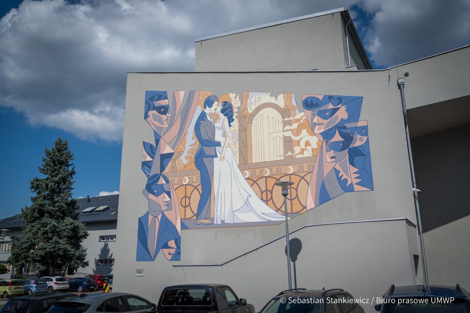 Mural honorujący 50. rocznicę "Trędowatej"