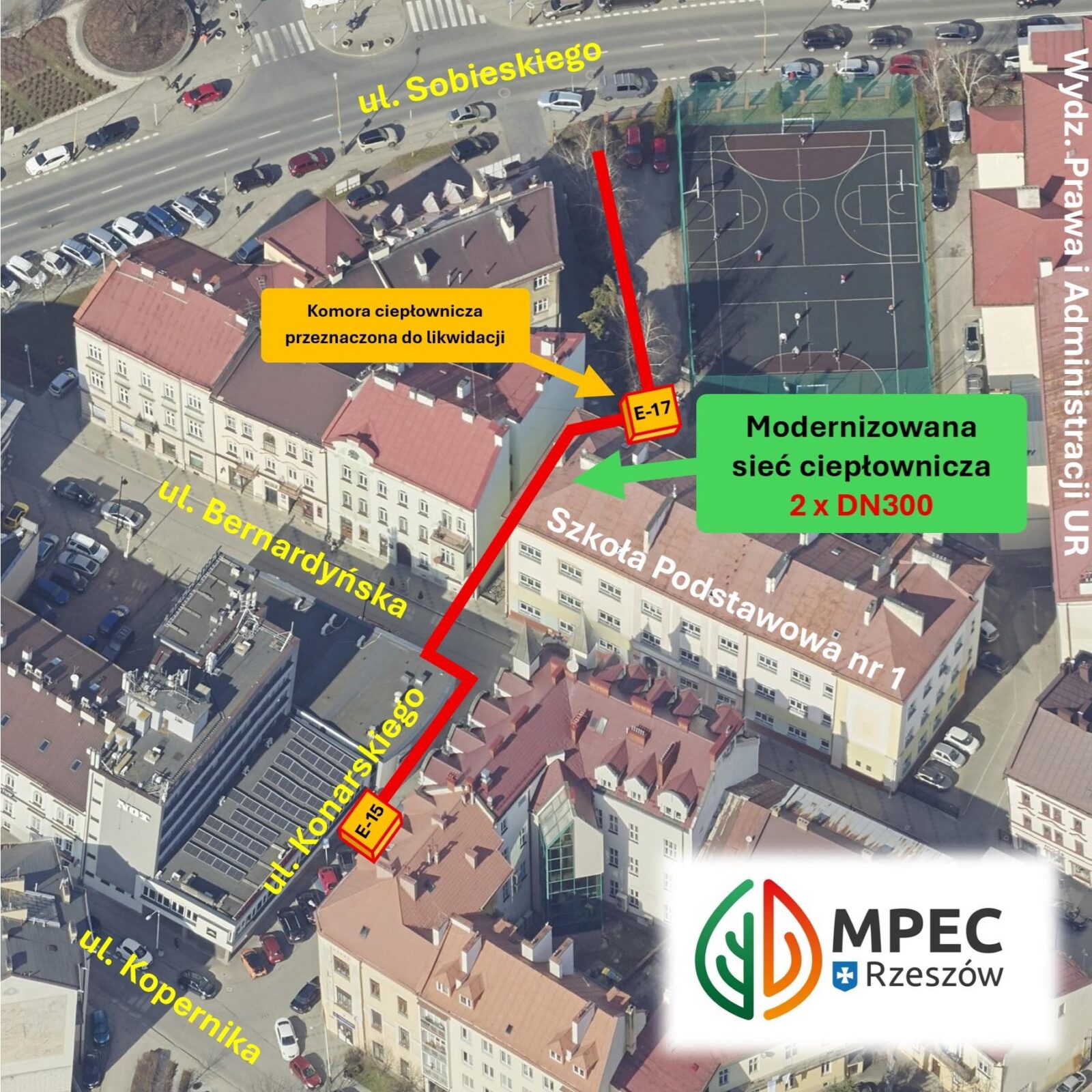 MPEC wymiana rur na Sobieskiego i Bernardyńskiej
