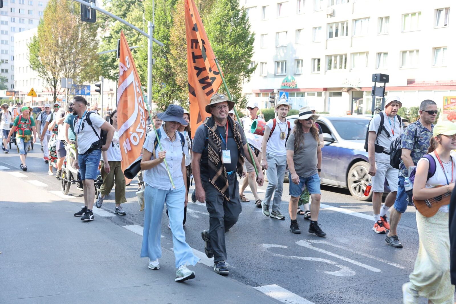 Pielgrzymi w drodze do Częstochowy