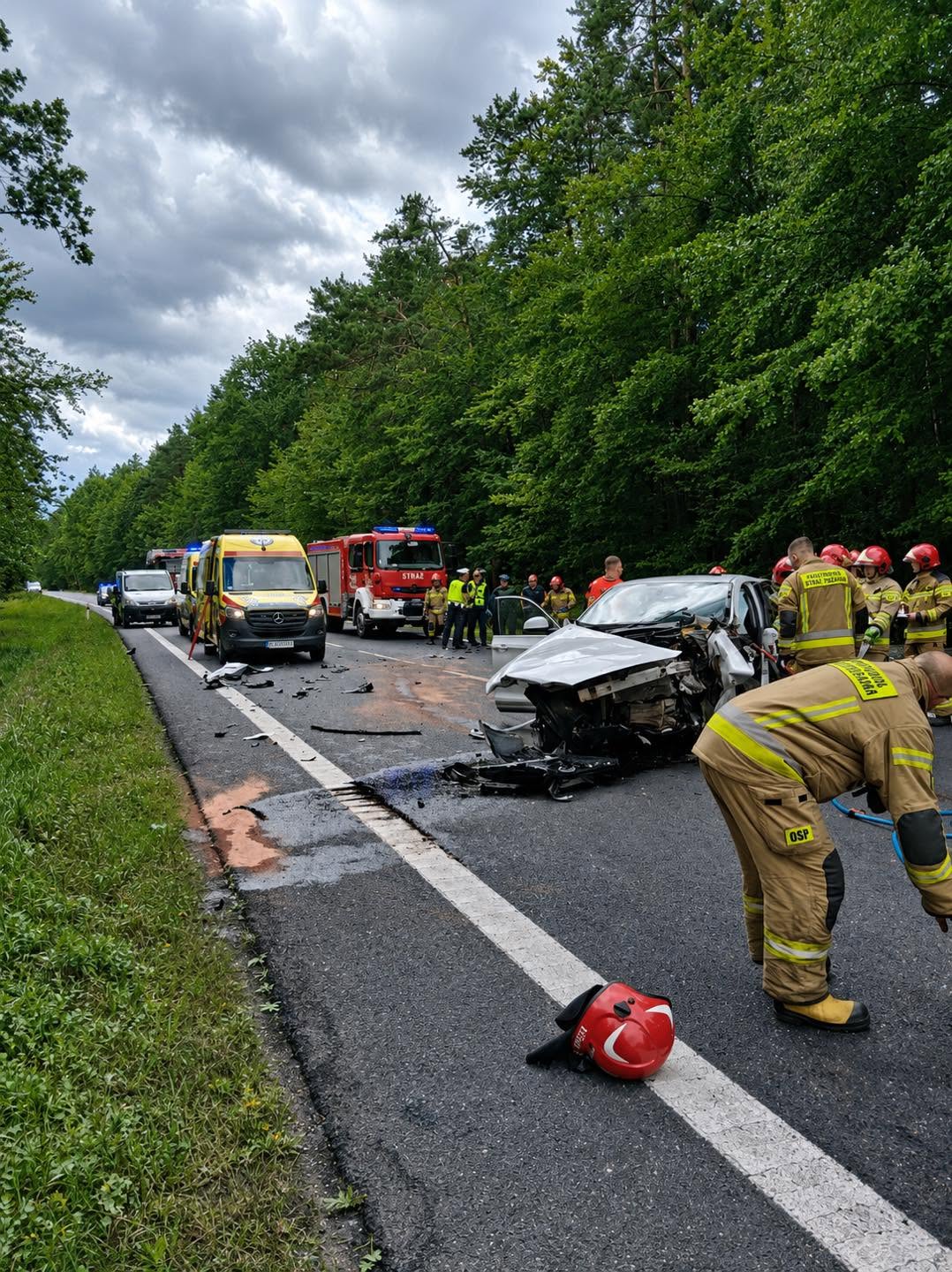 Wypadek DK9 w Głogowie Małopolskim