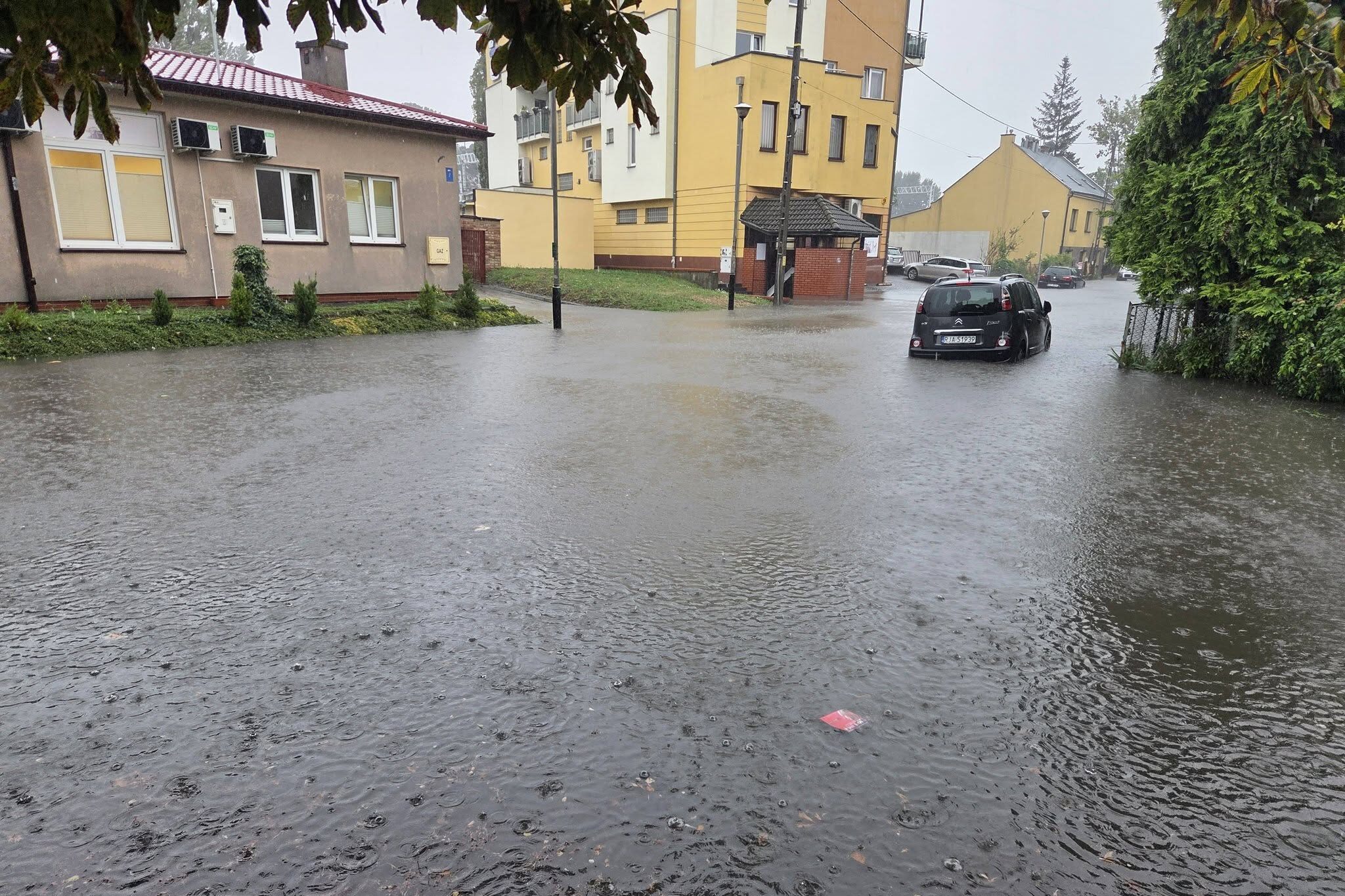 Ulewa nad Rzeszowem